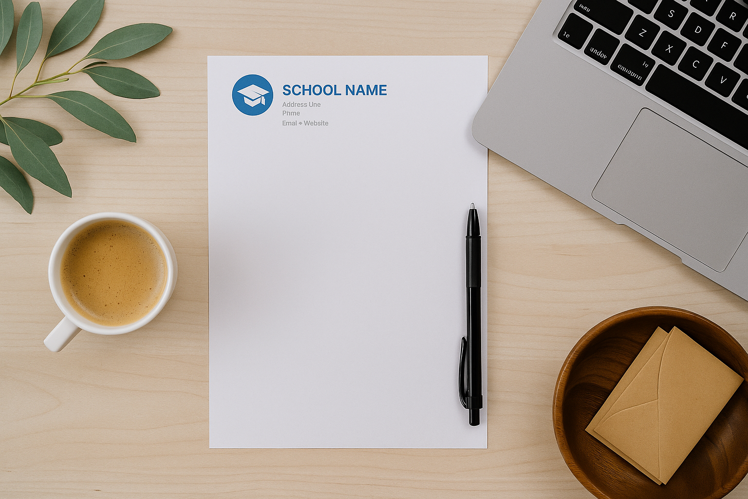 School Letter Pad Generator
